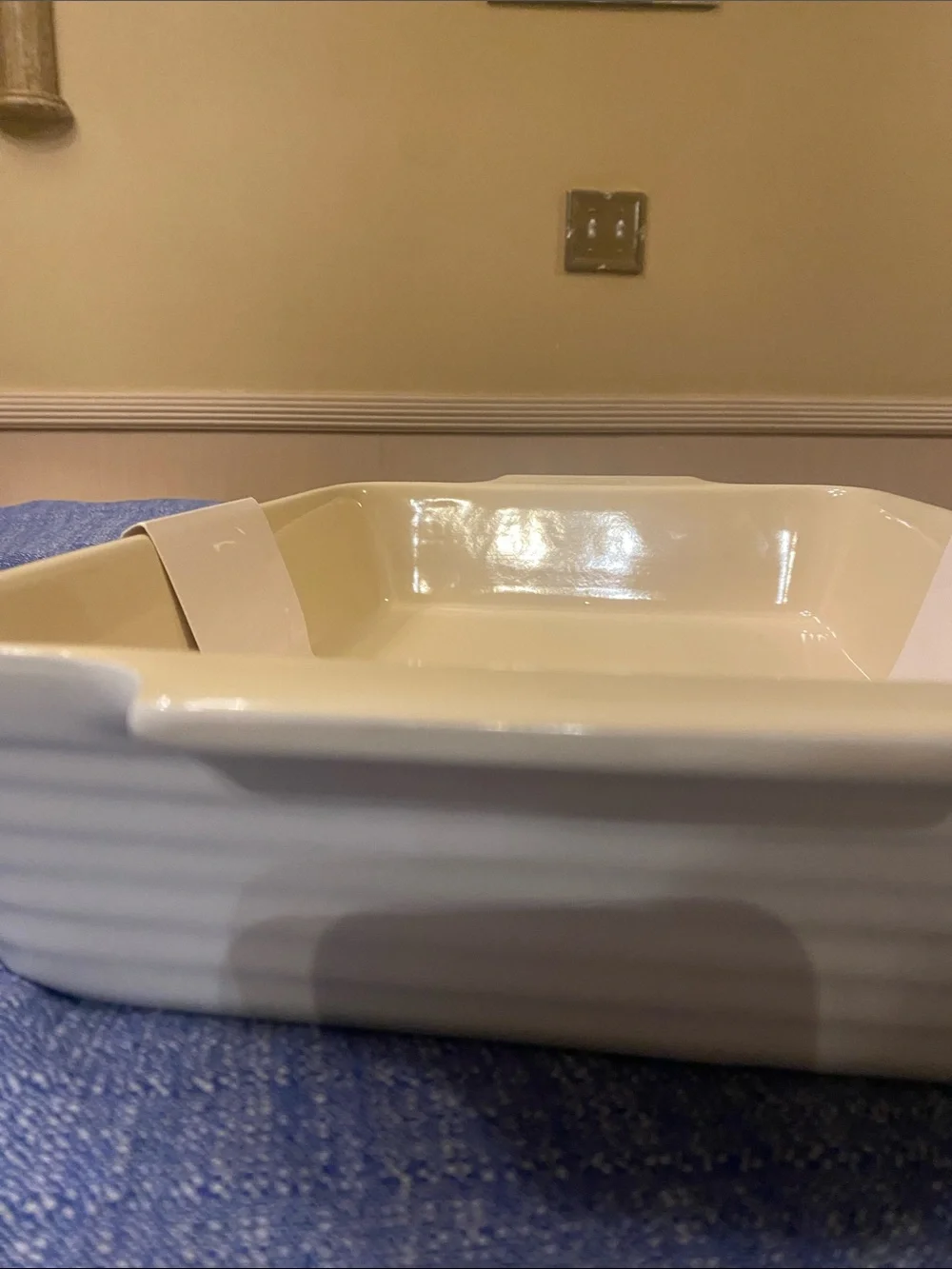 Extra Large White/Cream Ceramic Baking Dish. Brandani -NWT